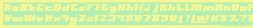 FUTURISM Inverse Font – Green Fonts on Yellow Background