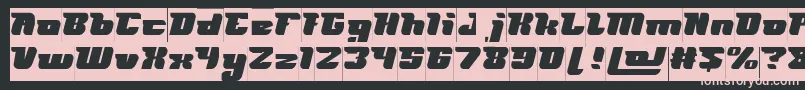 Шрифт FUTURISM Inverse – розовые шрифты на чёрном фоне