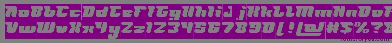 Шрифт FUTURISM Inverse – фиолетовые шрифты на сером фоне