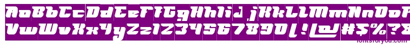 Шрифт FUTURISM Inverse – фиолетовые шрифты на белом фоне
