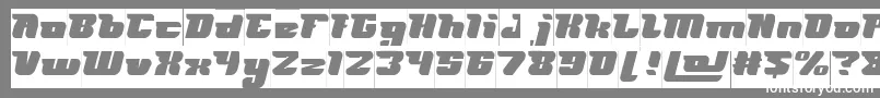 フォントFUTURISM Inverse – 灰色の背景に白い文字