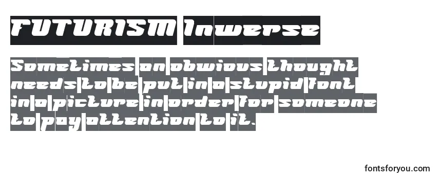 Шрифт FUTURISM Inverse