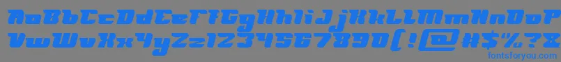 FUTURISM Light Font – Blue Fonts on Gray Background