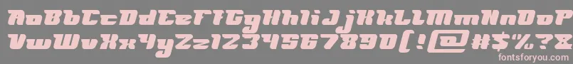 FUTURISM Light Font – Pink Fonts on Gray Background