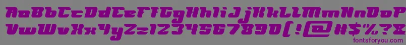 FUTURISM Light Font – Purple Fonts on Gray Background