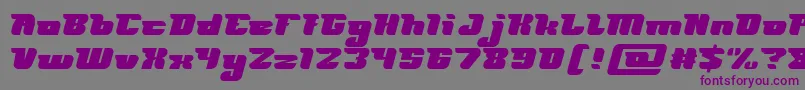 FUTURISM Font – Purple Fonts on Gray Background
