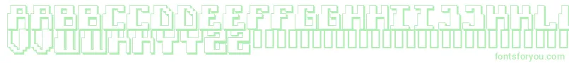 FUTURISM Font – Green Fonts on White Background