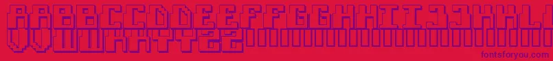 FUTURISM Font – Purple Fonts on Red Background