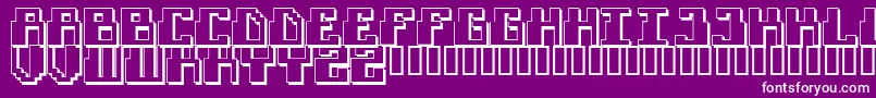 FUTURISM Font – White Fonts on Purple Background