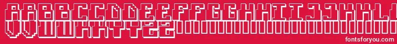 FUTURISM Font – White Fonts on Red Background