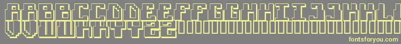 FUTURISM Font – Yellow Fonts on Gray Background