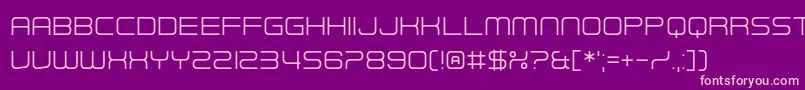 Futuristic Armour Font – Pink Fonts on Purple Background