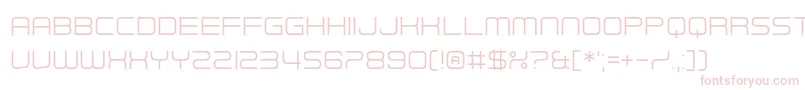 フォントFuturistic Armour – ピンクのフォント