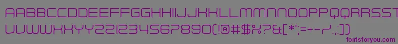 Futuristic Armour Font – Purple Fonts on Gray Background