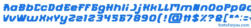 FUTURISTIC Bold Font – Blue Fonts on White Background