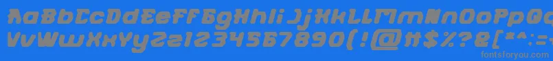 Шрифт FUTURISTIC Bold – серые шрифты на синем фоне