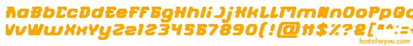 FUTURISTIC Bold Font – Orange Fonts on White Background