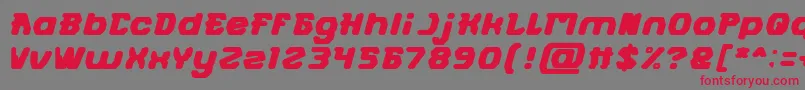 Шрифт FUTURISTIC Bold – красные шрифты на сером фоне