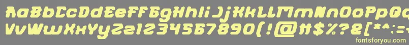 FUTURISTIC Bold Font – Yellow Fonts on Gray Background