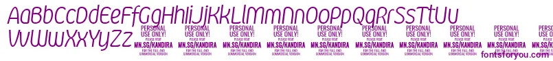 KandiraLigitPersonalUse Font – Purple Fonts