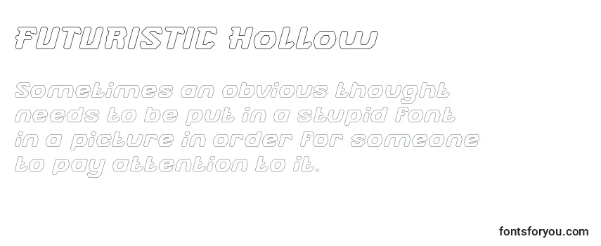Schriftart FUTURISTIC Hollow