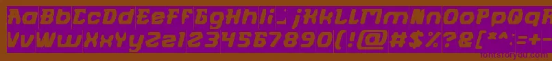 FUTURISTIC Inverse Font – Purple Fonts on Brown Background