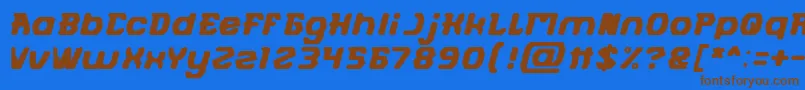 More about FUTURISTIC Font FUTURISTIC Font – Brown Fonts on Blue Background