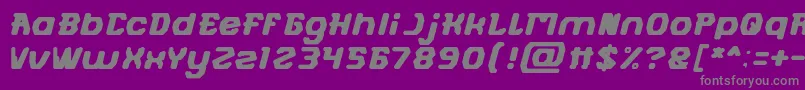 FUTURISTIC Font – Gray Fonts on Purple Background