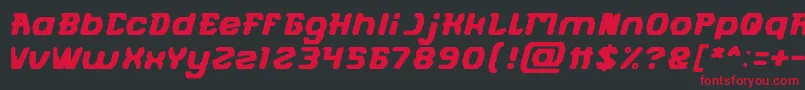 En savoir plus sur la police FUTURISTIC Police FUTURISTIC – polices rouges sur fond noir