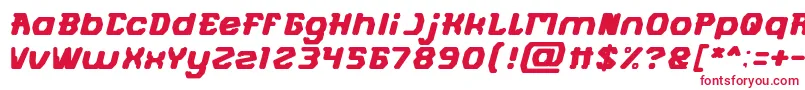 FUTURISTIC Font – Red Fonts on White Background