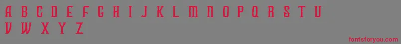 FUZZY bold demo Font – Red Fonts on Gray Background