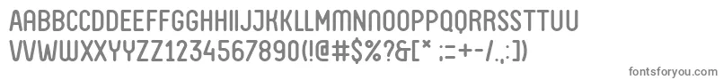 FV Almelo-fontti – harmaat kirjasimet valkoisella taustalla