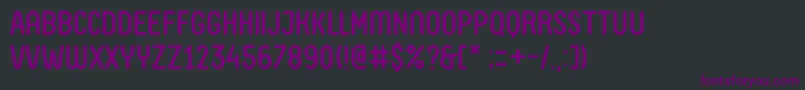 FV Almelo Font – Purple Fonts on Black Background