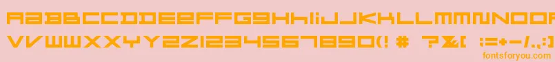 FZGXMenuFont Bold Font – Orange Fonts on Pink Background