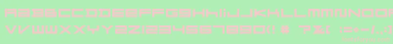 FZGXMenuFont Bold Font – Pink Fonts on Green Background