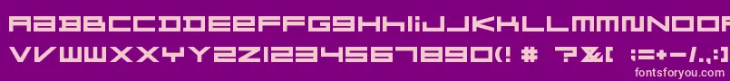 FZGXMenuFont Bold Font – Pink Fonts on Purple Background