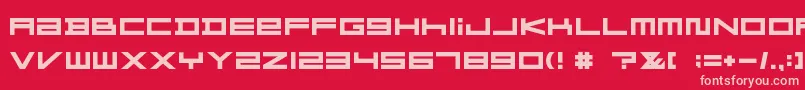 FZGXMenuFont Bold Font – Pink Fonts on Red Background