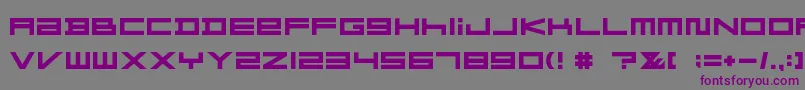 FZGXMenuFont Bold Font – Purple Fonts on Gray Background