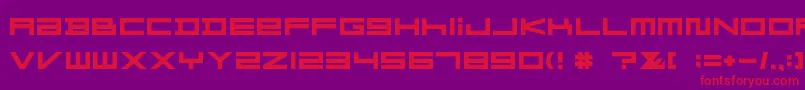 FZGXMenuFont Bold Font – Red Fonts on Purple Background