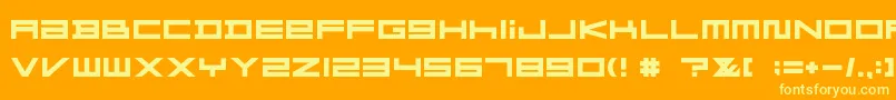 FZGXMenuFont Bold Font – Yellow Fonts on Orange Background