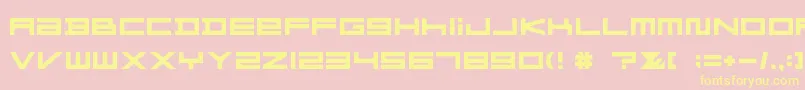 FZGXMenuFont Bold Font – Yellow Fonts on Pink Background