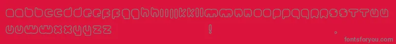 Johanneke Font – Gray Fonts on Red Background