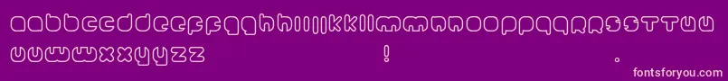 Johanneke Font – Pink Fonts on Purple Background