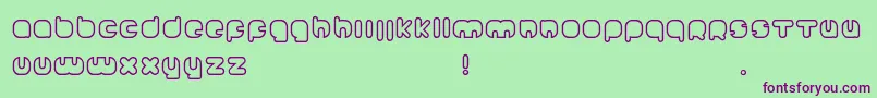 Johanneke Font – Purple Fonts on Green Background