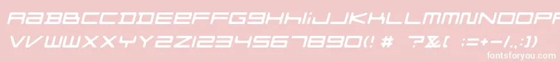 FZGXMenuFont ObliqueRounded Font – White Fonts on Pink Background