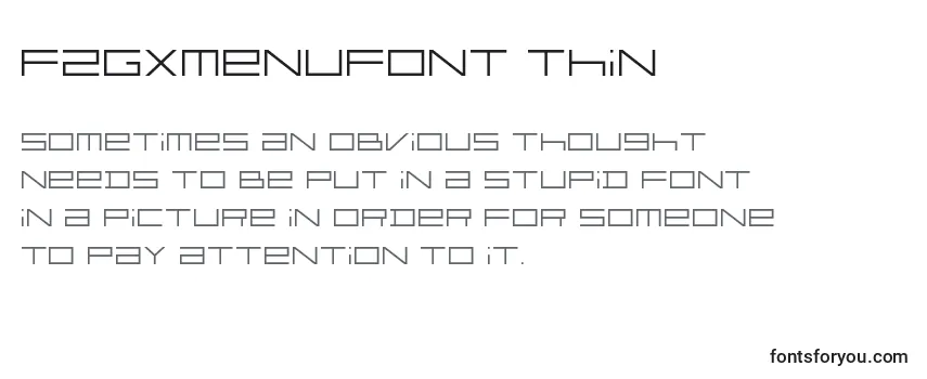 FZGXMenuFont Thin Font