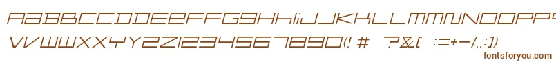 FZGXMenuFont ThinOblique Font – Brown Fonts