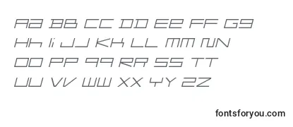 FZGXMenuFont ThinOblique Font