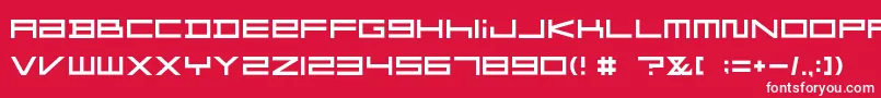 FZGXMenuFont Font – White Fonts on Red Background
