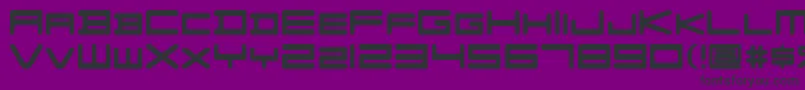 FZGXVenueFont Regular Font – Black Fonts on Purple Background